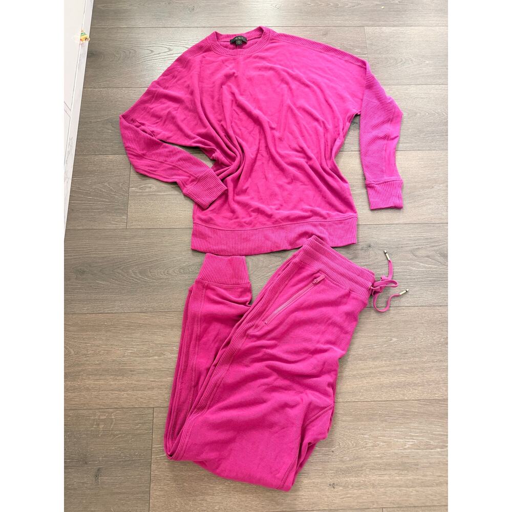 ALALA Pink Lilac 2 Pieces Lounge Set Cozy‎ Warm Relaxed Casual